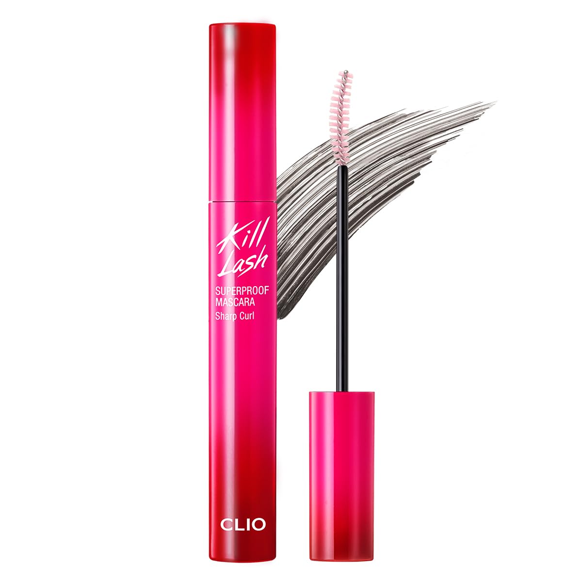 CLIO Kill Lash Superproof Mascara - Long & Curl up Waterproof Black Mascara, Volumizing & Lengthening, Long-wearing (#01)