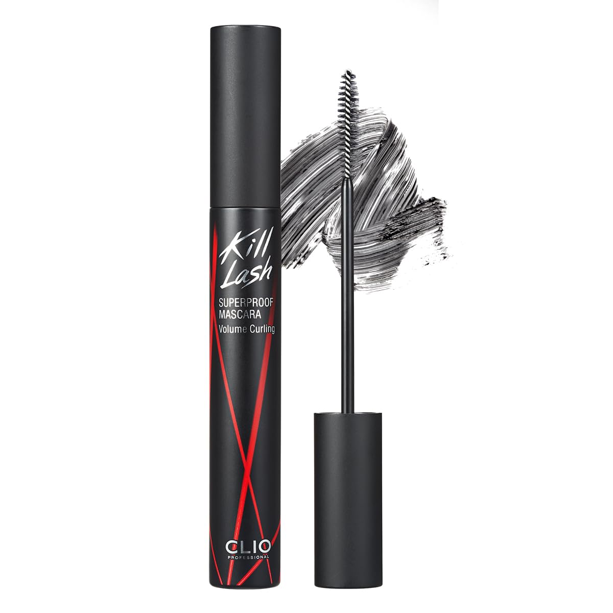 CLIO Kill Lash Superproof Mascara - Long & Curl up Waterproof Black Mascara, Volumizing & Lengthening, Long-wearing (#01)