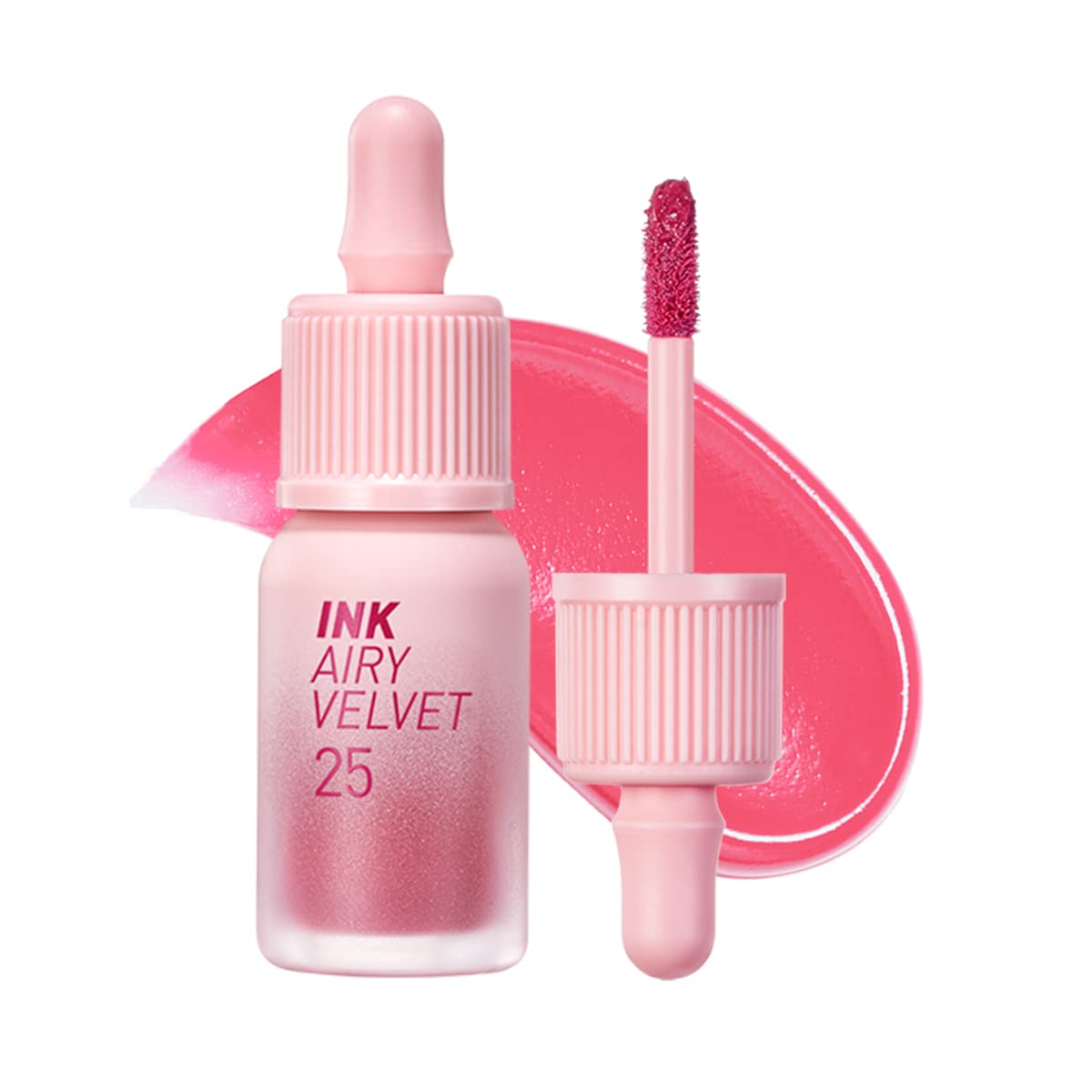 Peripera Ink Airy Velvet Lip Tint, Liquid Lip (0.14 fl oz, 021 FLUFFY PEACH)