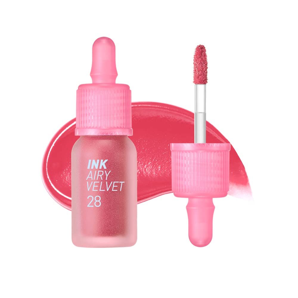Peripera Ink Airy Velvet Lip Tint, Liquid Lip (0.14 fl oz, 021 FLUFFY PEACH)