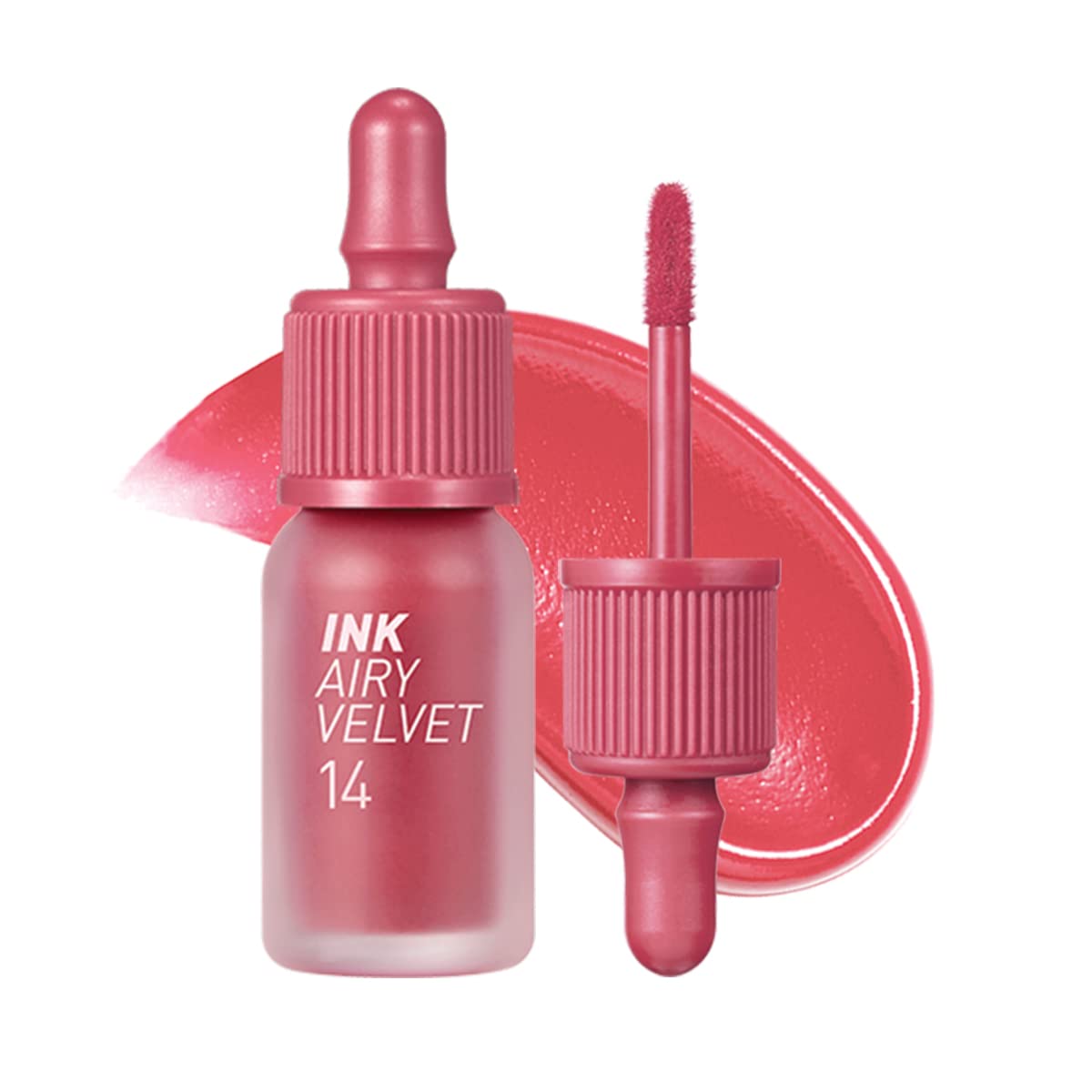 Peripera Ink Airy Velvet Lip Tint, Liquid Lip (0.14 fl oz, 021 FLUFFY PEACH)