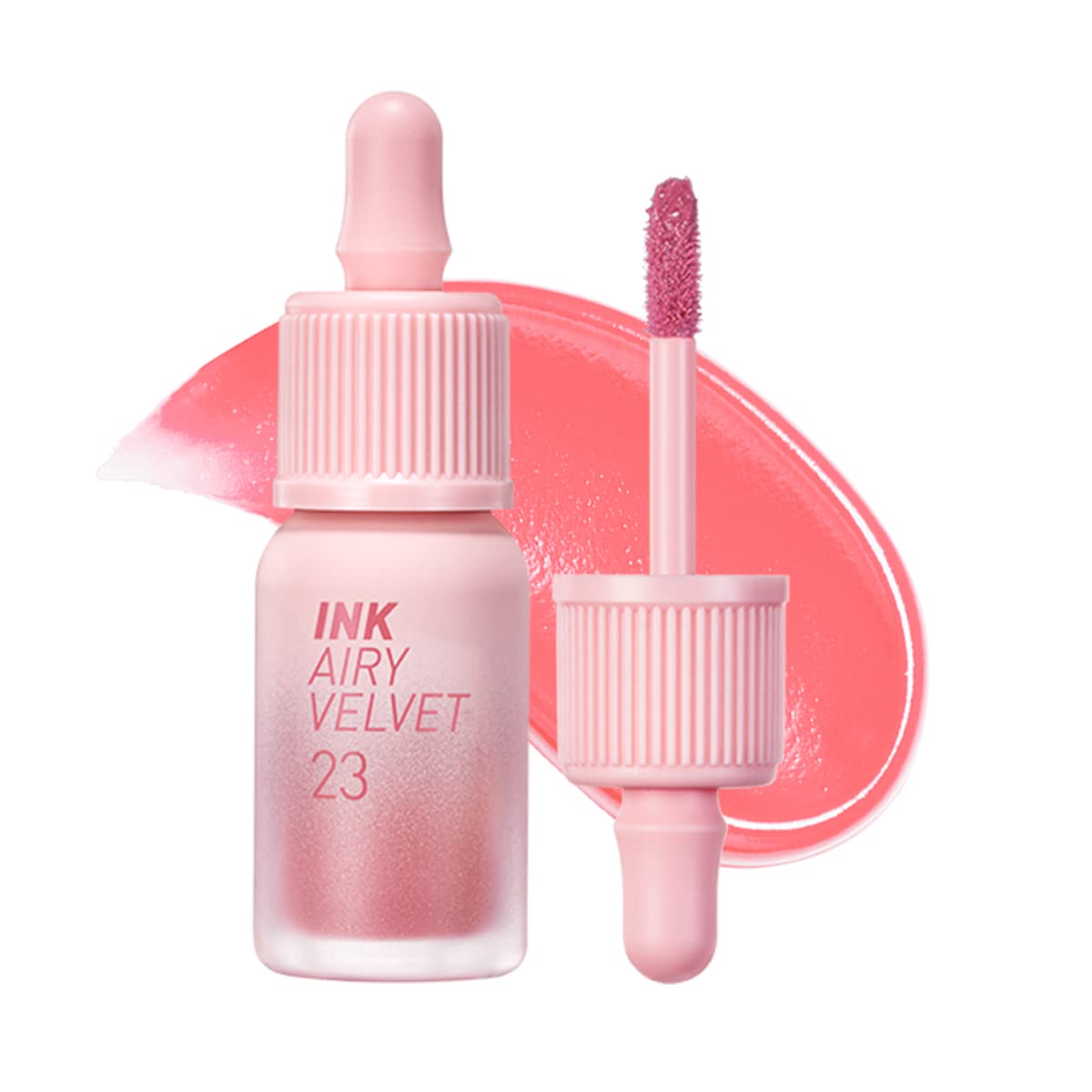 Peripera Ink Airy Velvet Lip Tint, Liquid Lip (0.14 fl oz, 021 FLUFFY PEACH)