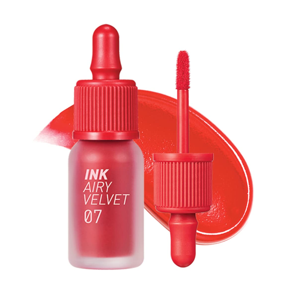 Peripera Ink Airy Velvet Lip Tint, Liquid Lip (0.14 fl oz, 021 FLUFFY PEACH)
