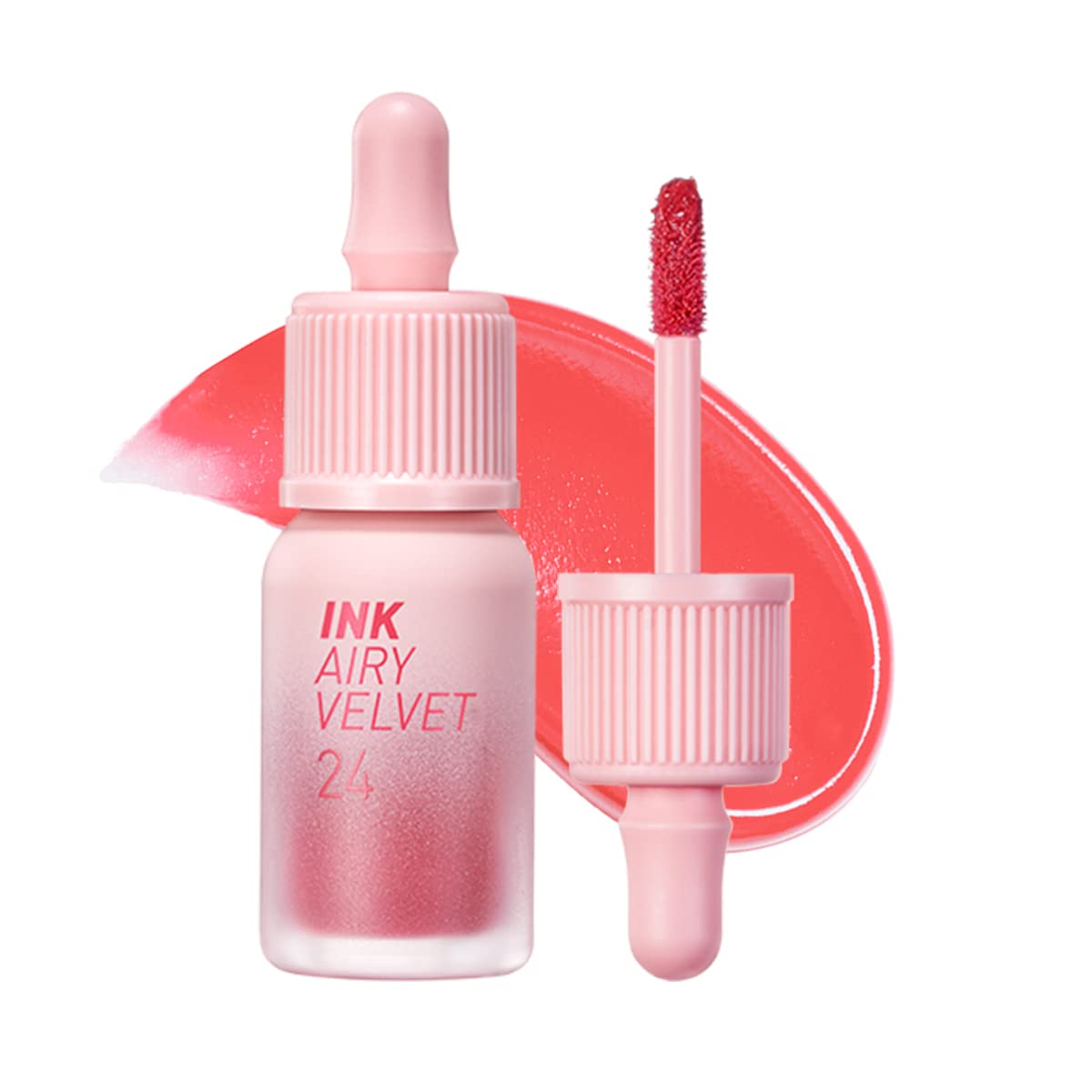 Peripera Ink Airy Velvet Lip Tint, Liquid Lip (0.14 fl oz, 021 FLUFFY PEACH)