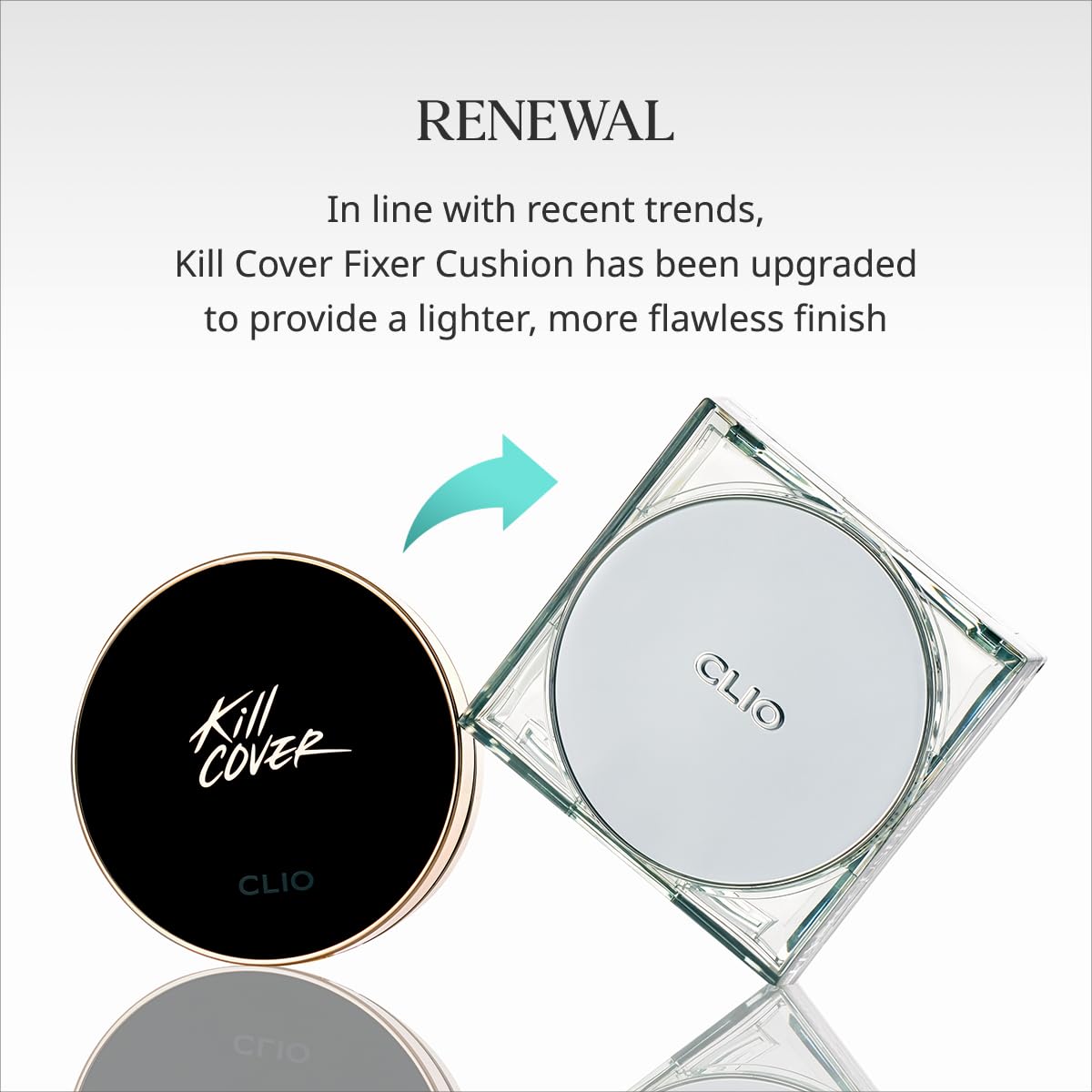 CLIO KILL COVER SKIN FIXER CUSHION (Advanced Version) (23N GINGER, [Refill Included])