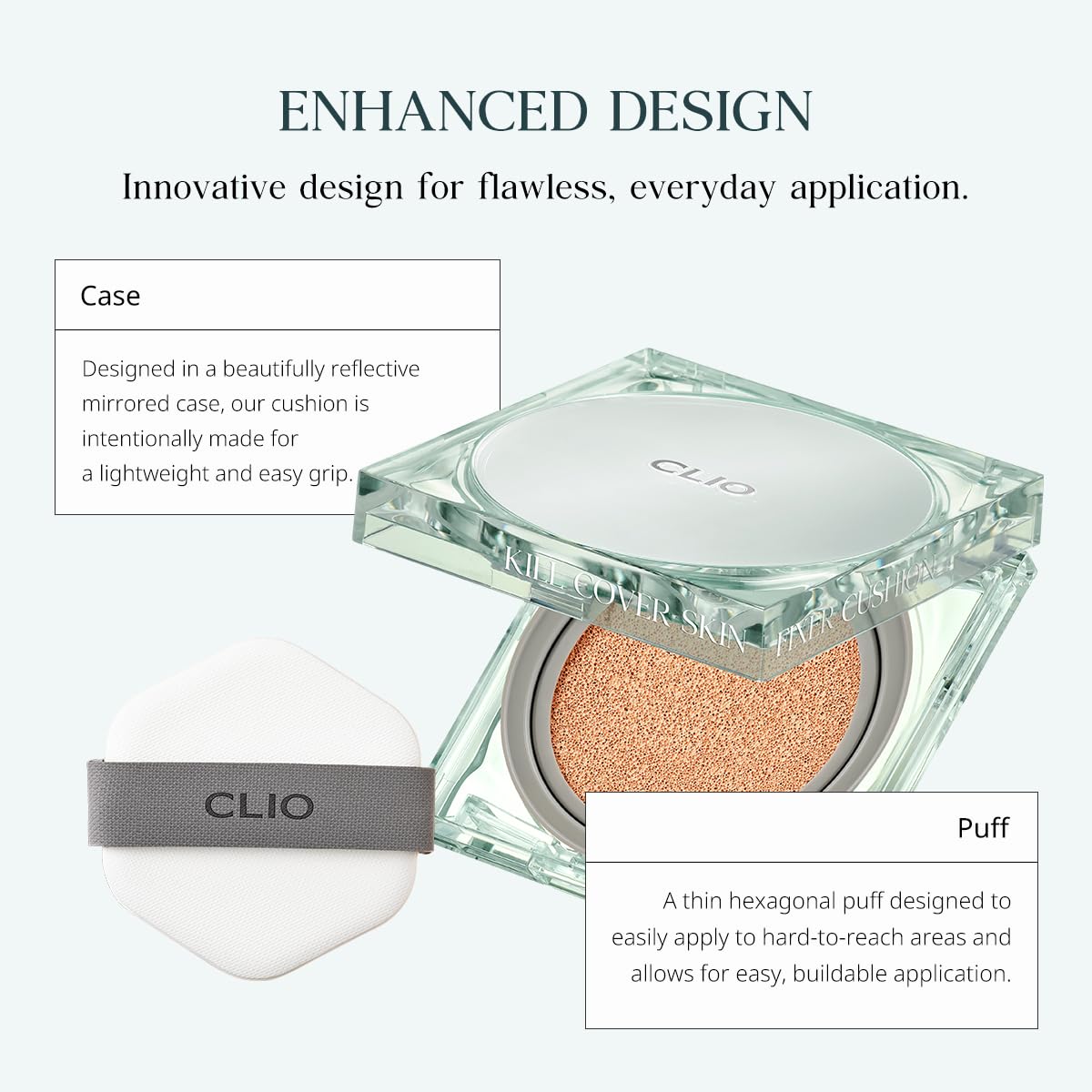 CLIO KILL COVER SKIN FIXER CUSHION (Advanced Version) (23N GINGER, [Refill Included])