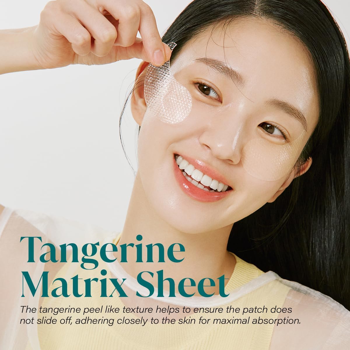 GOODAL Green Tangerine Vitamin C Moisturizing Eye Patch | 5-minute, Hydrating Gel Patch (60 sheets) (2024 Advanced Version)